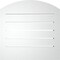 Ekena Millwork Arch Top Surface Mount PVC Gable Vent: Non-Functional, w/2"W x 1-1/2"P Brickmould Frame, 18"W x 42"H GVPAR18X4202SN - alternate 3